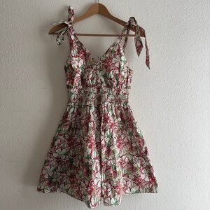 Pinch Floral Sleeveless Dress with Tie Straps Size Small